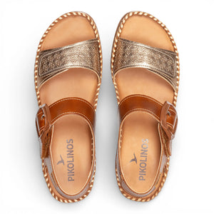 Cadaques - Women's Brown Leather Lightweight Wedge Sandals