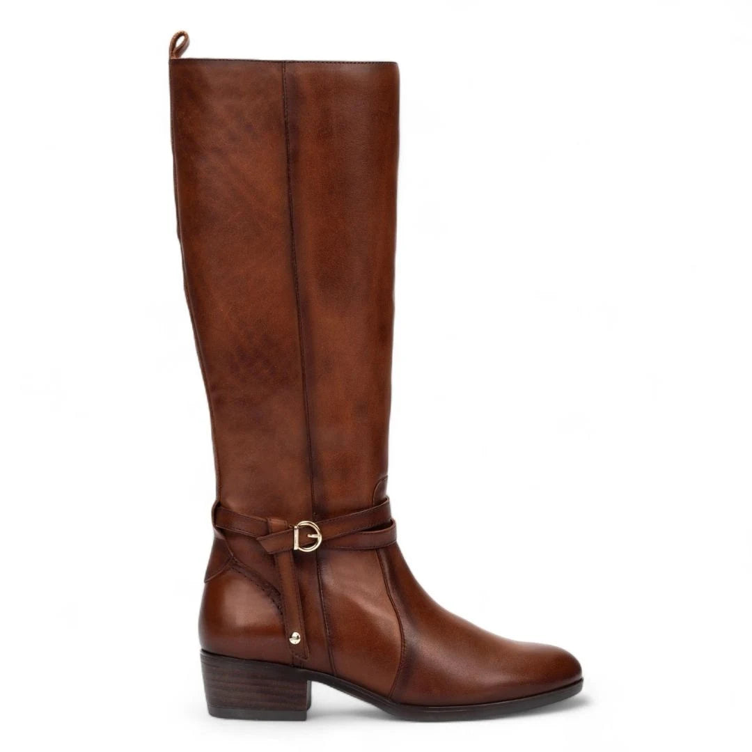 Daroca - Women's Cuero Brown Knee High Leather Boots-TruClothing