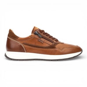 Getafe - Men's Brown Leather Easy Wear Sneakers