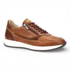 Getafe - Men's Brown Leather Easy Wear Sneakers