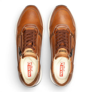 Getafe - Men's Brown Leather Easy Wear Sneakers