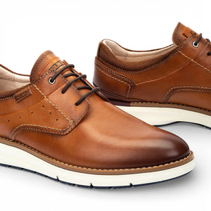 Manacor - Men's Brown Leather Lace-Up Sneakers