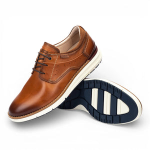 Manacor - Men's Brown Leather Lace-Up Sneakers