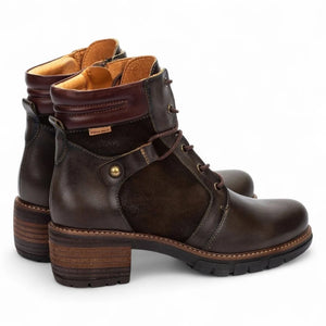 San Sebastia - Women's Forest Brown Leather Ankle Boots-TruClothing