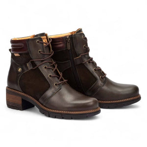San Sebastia - Women's Forest Brown Leather Ankle Boots-TruClothing