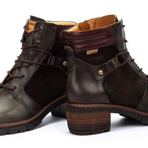 San Sebastia - Women's Forest Brown Leather Ankle Boots-TruClothing