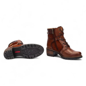 San Sebastia - Women's Cuero Brown Leather Ankle Boots-TruClothing