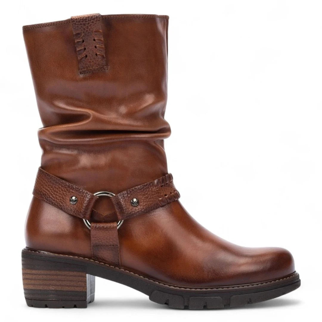San Sebastian - Women's Brown Mid-Calf Tall Ankle Boots-TruClothing