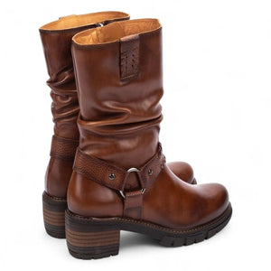 San Sebastian - Women's Brown Mid-Calf Tall Ankle Boots-TruClothing