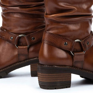 San Sebastian - Women's Brown Mid-Calf Tall Ankle Boots-TruClothing