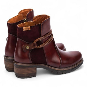 San Sebastian - Women's Arcilla Red Leather Ankle Boots-TruClothing