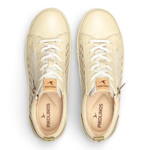 Vigo - Women’s Apple Green Leather Lace Up Zip Sneakers