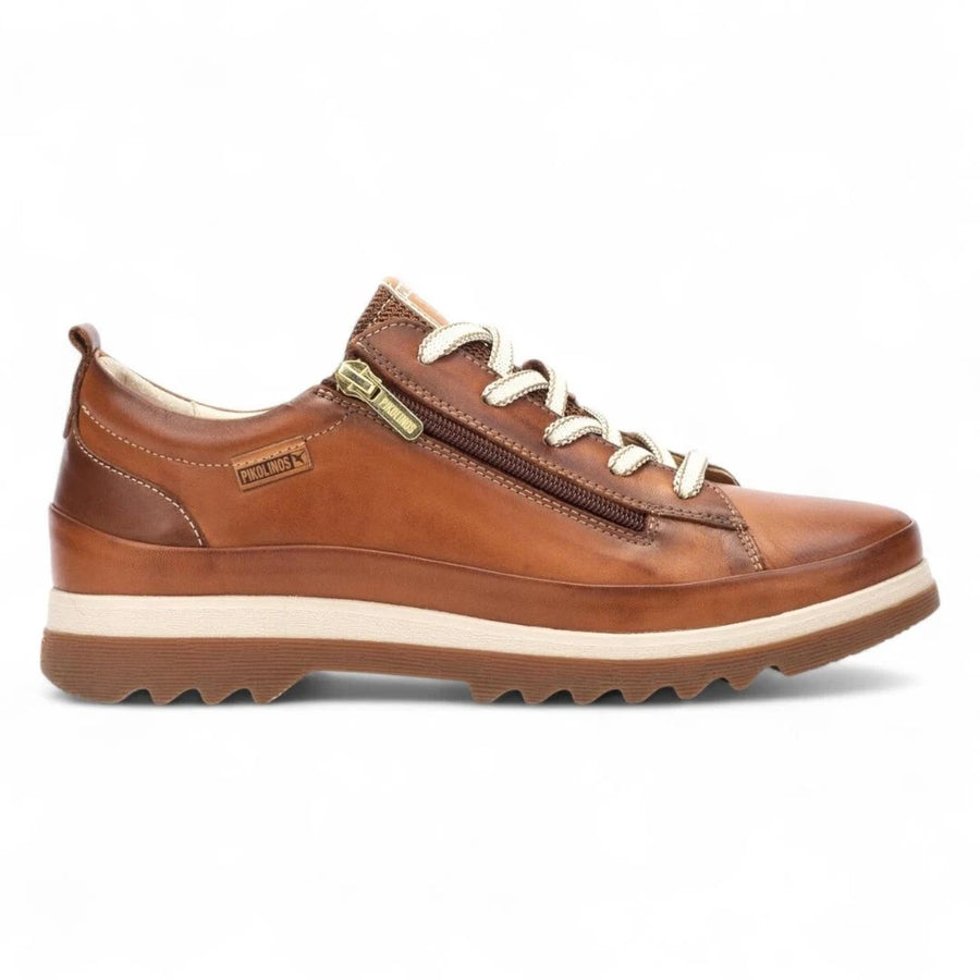 Vigo - Women’s Brandy Brown Leather Sneakers-TruClothing