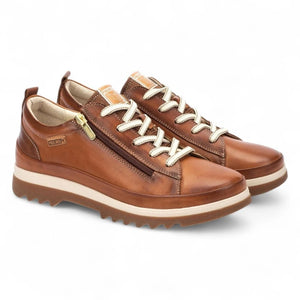 Vigo - Women’s Brandy Brown Leather Sneakers-TruClothing