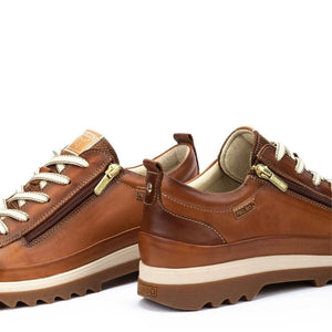 Vigo - Women’s Brandy Brown Leather Sneakers-TruClothing