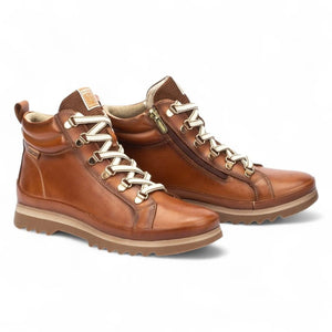 Vigo - Women’s Brandy Brown Leather Ankle Trainers Boots-TruClothing