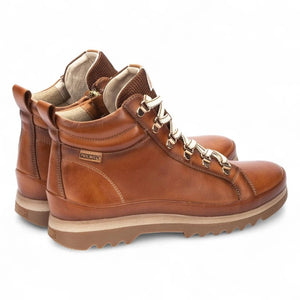 Vigo - Women’s Brandy Brown Leather Ankle Trainers Boots-TruClothing