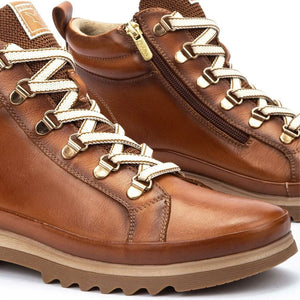 Vigo - Women’s Brandy Brown Leather Ankle Trainers Boots-TruClothing
