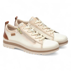 Vigo - Women’s Nata White Leather Sneakers-TruClothing