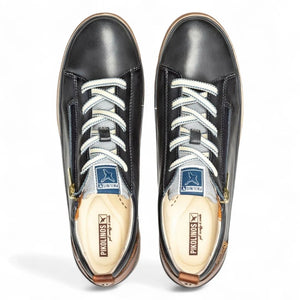 Vigo - Women’s Ocean Blue Leather Sneakers-TruClothing