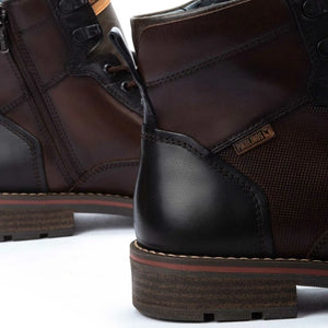 York - Men's Olmo Brown Lace Up Leather Ankle Boots-TruClothing