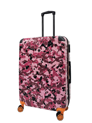 Camo Print Hard Case Shell Suitcase-TruClothing