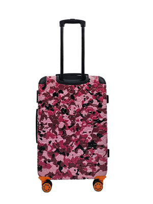Camo Print Hard Case Shell Suitcase-TruClothing