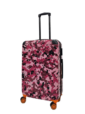 Camo Print Hard Case Shell Suitcase-TruClothing
