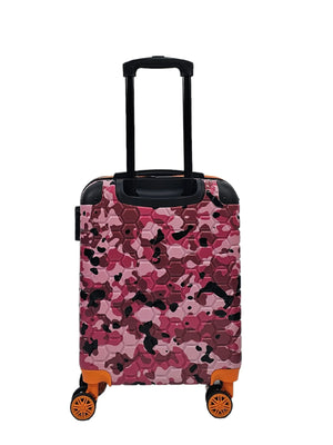 Camo Print Hard Case Shell Suitcase-TruClothing