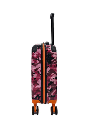 Camo Print Hard Case Shell Suitcase-TruClothing