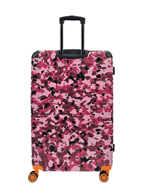 Camo Print Hard Case Shell Suitcase-TruClothing