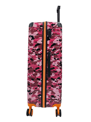 Camo Print Hard Case Shell Suitcase-TruClothing