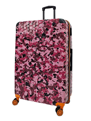 Camo Print Hard Case Shell Suitcase-TruClothing