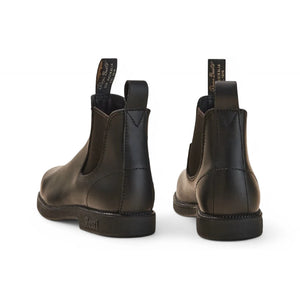 Booma 607 - Black Leather Chelsea Boots-TruClothing
