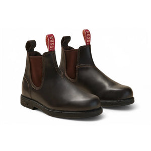Booma 607 - Brown Leather Chelsea Boots-TruClothing