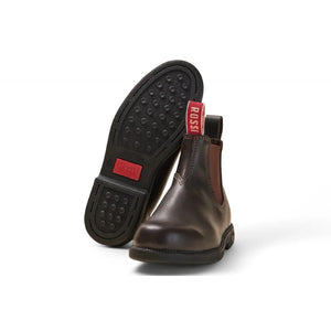Booma 607 - Brown Leather Chelsea Boots-TruClothing