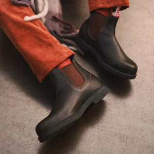 Booma 607 - Brown Leather Chelsea Boots-TruClothing