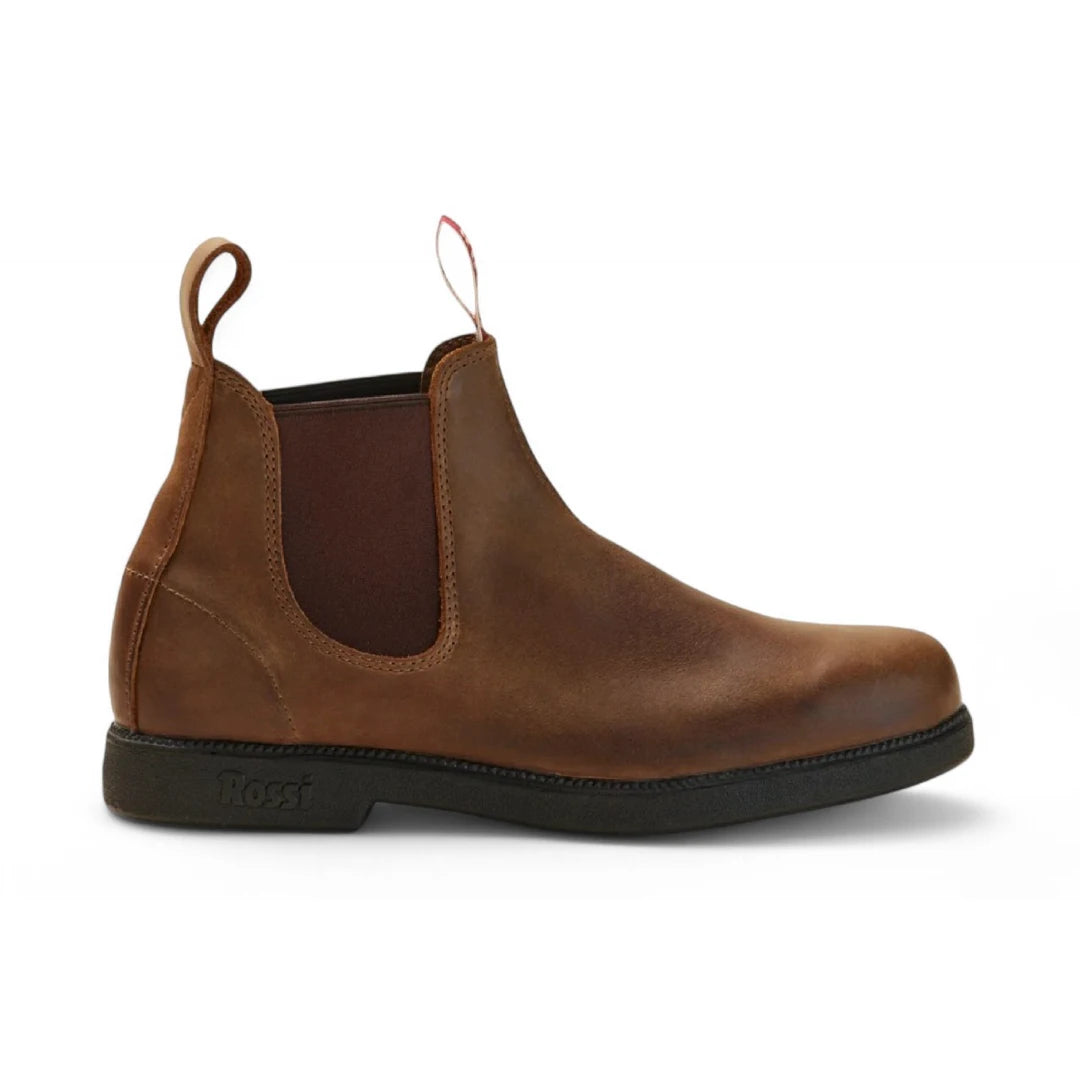 Booma 607 - Tan Brown Leather Chelsea Boots-TruClothing