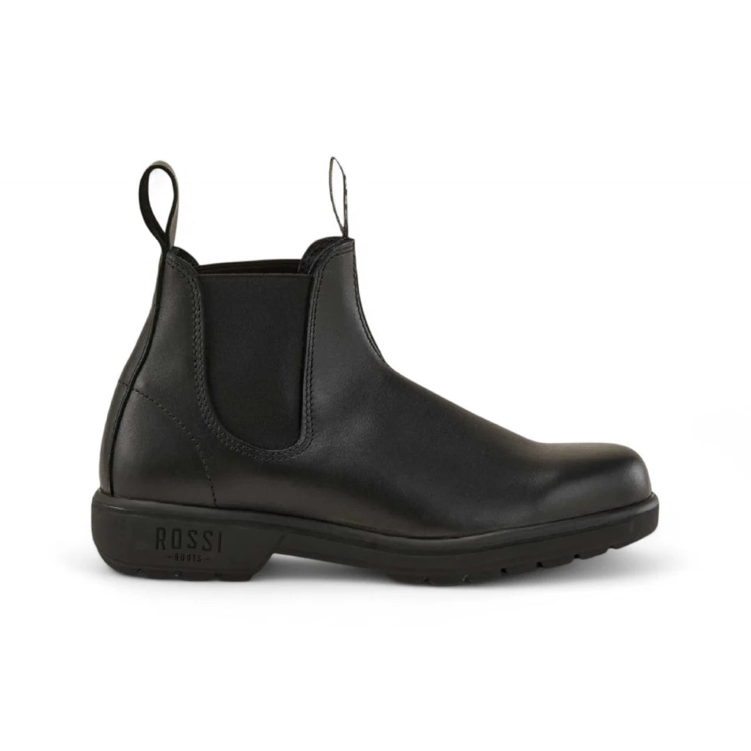 Endura 301 - Black Leather Chelsea Boots-TruClothing