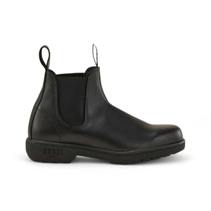 Endura 301 - Black Leather Chelsea Boots-TruClothing