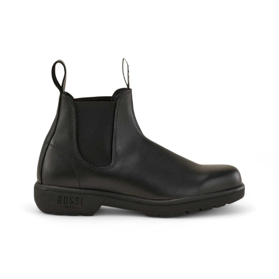 Endura 301 - Black Leather Chelsea Boots-TruClothing