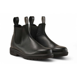 Endura 301 - Black Leather Chelsea Boots-TruClothing