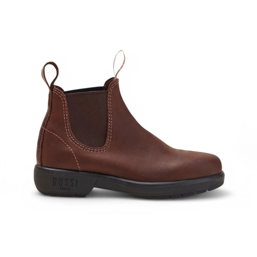 Endura 303 - Redwood Brown Leather Chelsea Boots-TruClothing