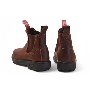 Endura 303 - Redwood Brown Leather Chelsea Boots-TruClothing
