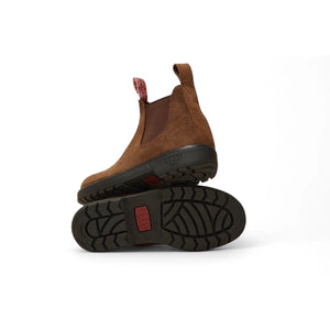 Endura 303 - Rustic Brown Suede Leather Chelsea Boots-TruClothing