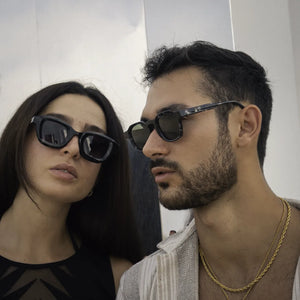Saint Marlo - Geometric Frame Square Polarized Sunglasses-TruClothing