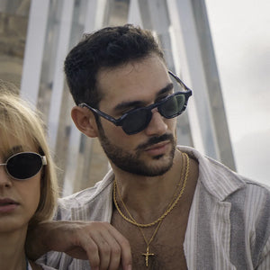 Saint Marlo - Geometric Frame Square Polarized Sunglasses-TruClothing