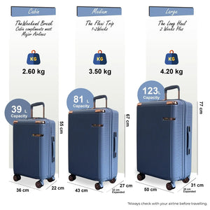 Hard Shell Luggage 8 Spinner Wheels Travel Suitcase-TruClothing