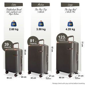 Hard Shell Luggage 8 Spinner Wheels Travel Suitcase-TruClothing