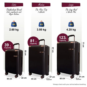 Hard Shell Luggage 8 Spinner Wheels Travel Suitcase-TruClothing